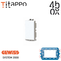 TITAPPO per GEWISS SYSTEM BIANCA 4BOX